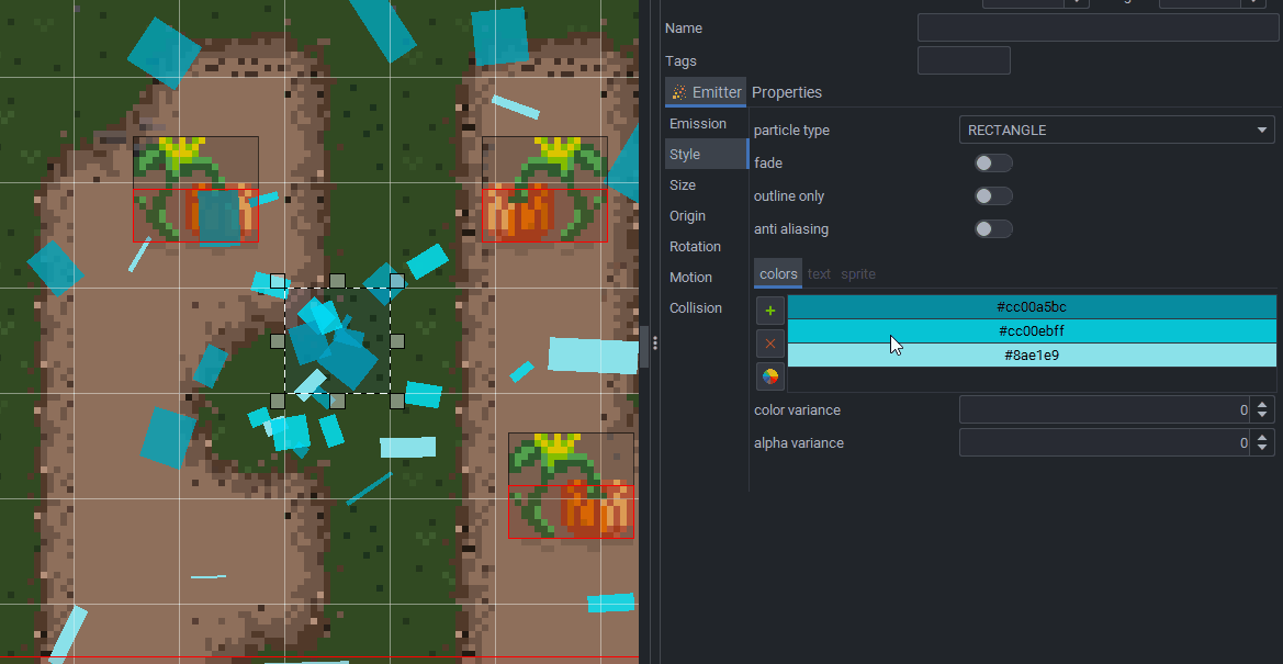Example: Emitter Panel overhaul