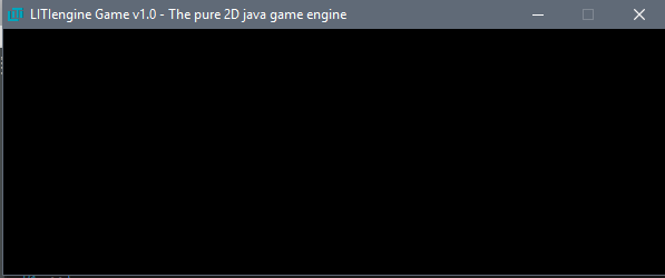 Empty LITIENGINE Window